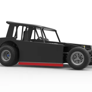 Vintage Dirt Modified stock car Version 6 Scale 1:25 - Model thumbnail 25