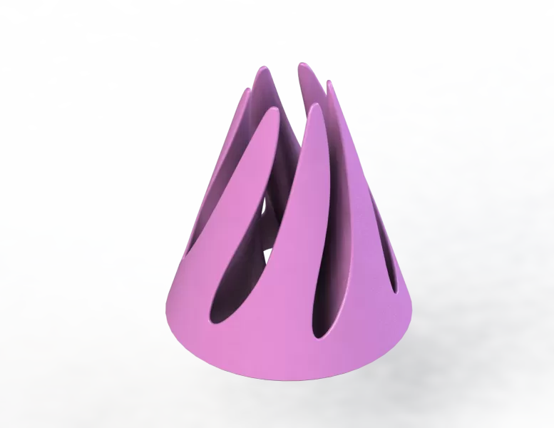 🌀 Spiral Hourglass (Fidget Toy): Impossible Passthrough - Model preview 5