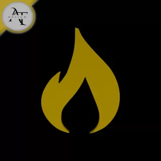 Simple Flame Symbol - 2D Art