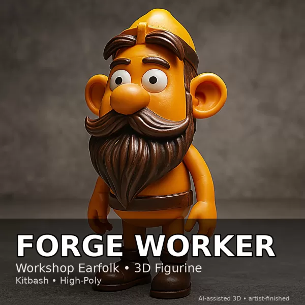 Earfolk Buddies — Whimsical Big-Ears Character Collection (10 Mo - Model preview 10