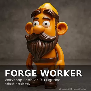 Earfolk Buddies — Whimsical Big-Ears Character Collection (10 Mo - Model thumbnail 10