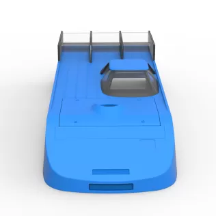 Shell of Vintage Asphalt Outlaw Super late model Scale 1:25 - Model thumbnail 6
