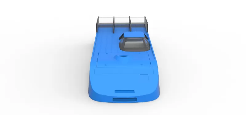 Shell of Vintage Asphalt Outlaw Super late model Scale 1:25 - Model preview 6