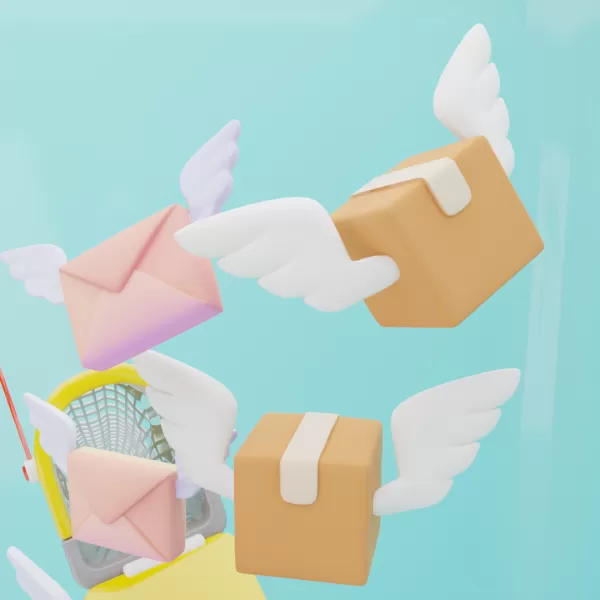 butterfly net with Flying Mailbox - Model preview 1