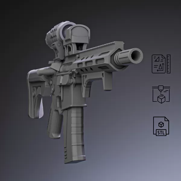 M4 Custom Tactical Rifle #RoZ - Model preview 7