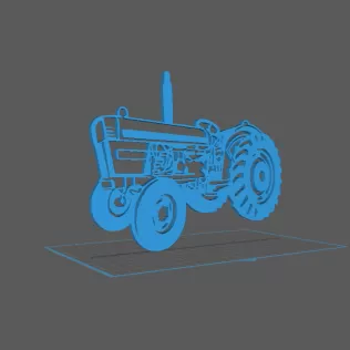 Tractor - David Brown Wall Art - Model thumbnail 1
