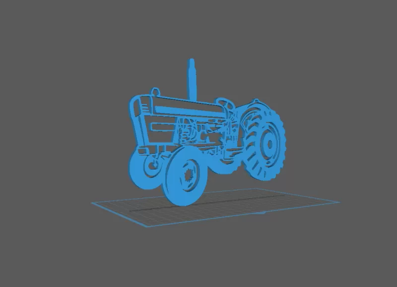Tractor - David Brown Wall Art - Model preview 1