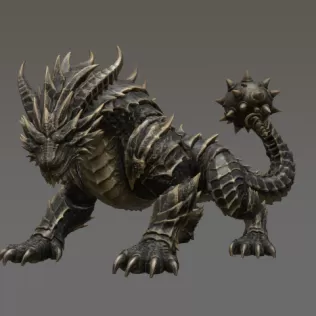 Abyssal Ironclad Dragon STL File for 3D Print - Model thumbnail 5