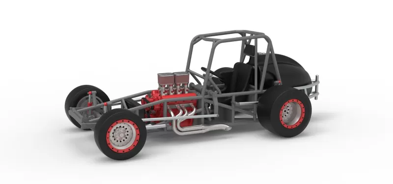 Vintage Pavement Silver Crown Car Base Scale 1:25 - Model preview 1