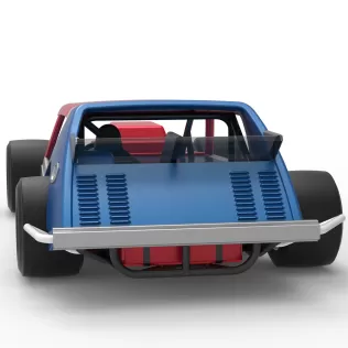 Vintage Asphalt Modified stock car V10 Scale 1:25 - Model thumbnail 14