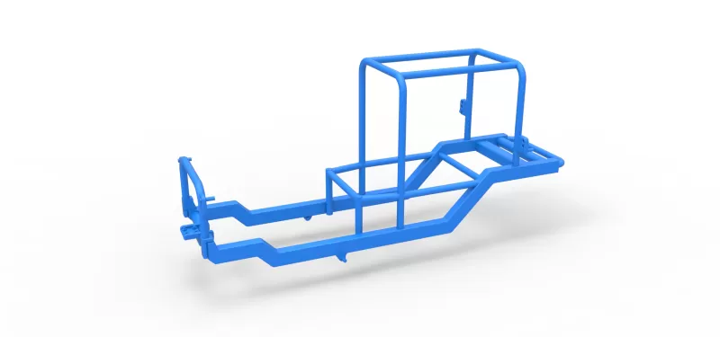 Frame of Vintage Supermodified stock car Scale 1:25 - Model preview 1