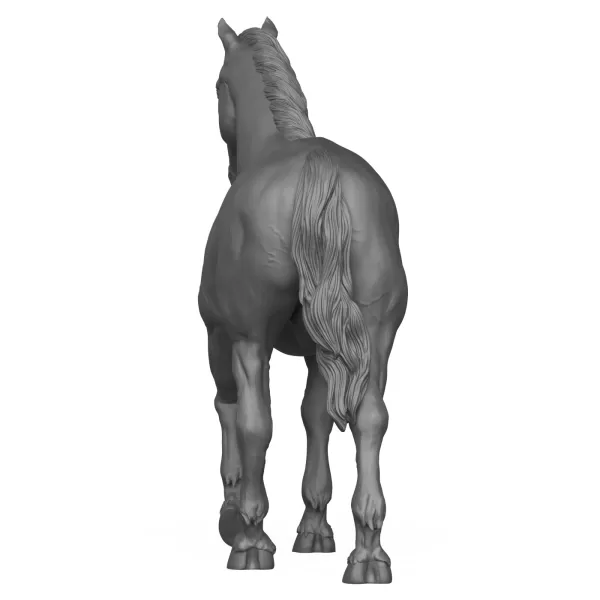 3D Printable Horse Standing Pose - Model preview 7