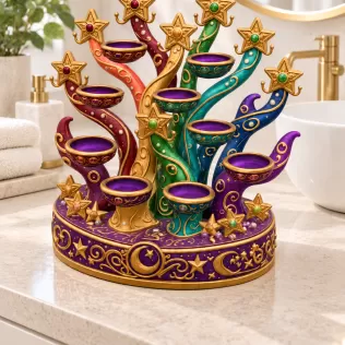 Celestial Star Tree Organizer STL File for 3D Print - Model thumbnail 4