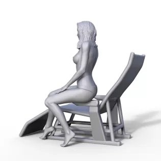 Woman figure for ship model - Model thumbnail 1
