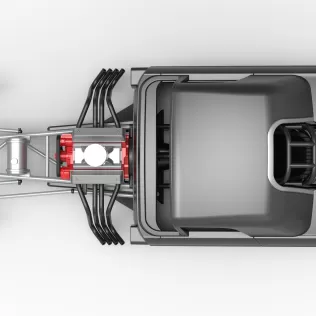 Front engine old school dragster with shell V12 Scale 1:25 - Model thumbnail 11