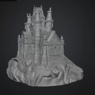 Shadowspire Gothic Manor STL File for 3D Print - Model thumbnail 14