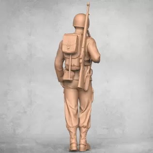 Standing Military Soldier - Model thumbnail 2