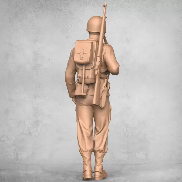 Standing Military Soldier - Model preview 2
