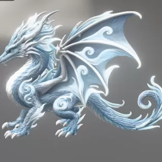 Ocean Breeze Dragon STL File for 3D Print - Model thumbnail 8
