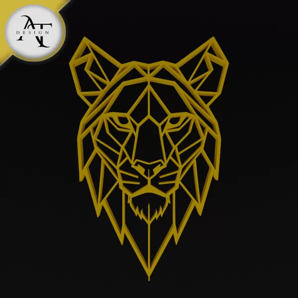 Puma - Geometric - 2D Wall Art Decor - Model preview 1