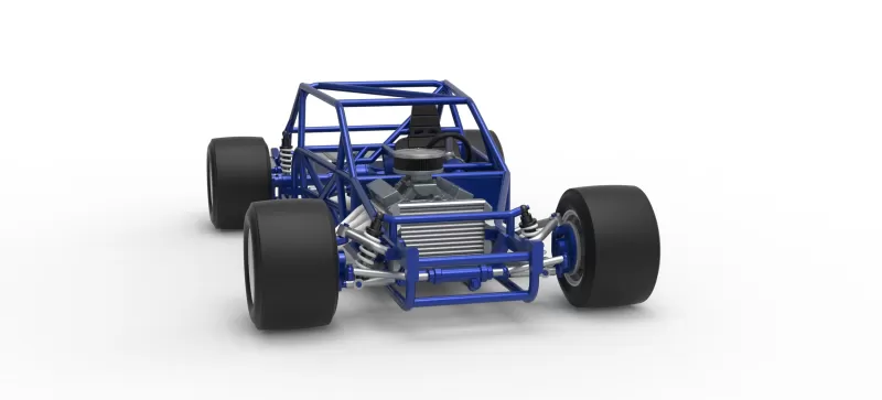 Vintage Asphalt Modified stock car Base V6 Scale 1:25 - Model preview 26