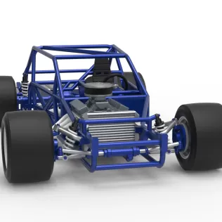 Vintage Asphalt Modified stock car Base V6 Scale 1:25 - Model thumbnail 26