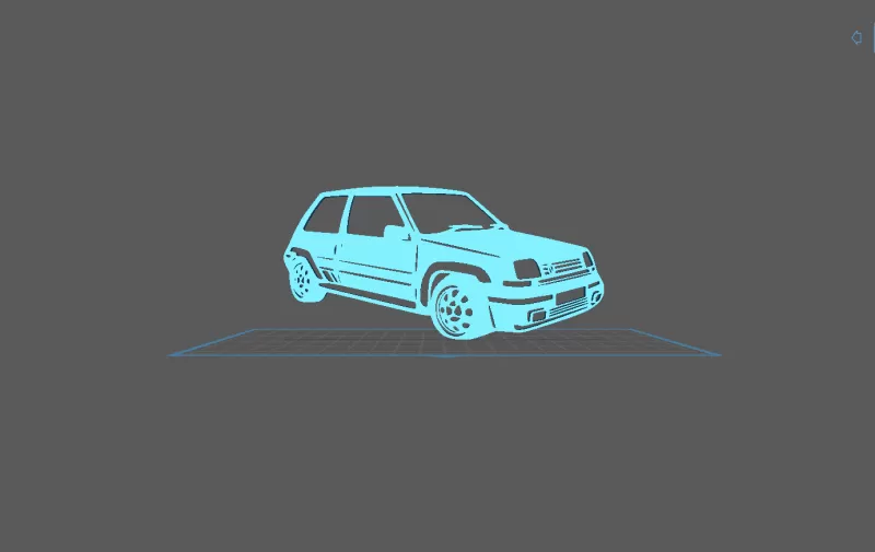 Renault - Super 5 GT Turbo Wall Art - Model preview 2