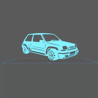 Renault - Super 5 GT Turbo Wall Art