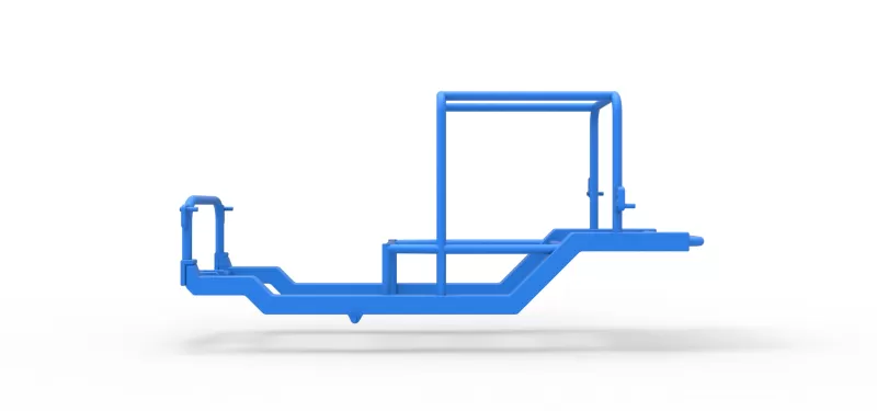 Frame of Vintage Supermodified stock car Scale 1:25 - Model preview 6