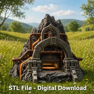 Dwarven Lava Forge STL File for 3D Print - Model thumbnail 3