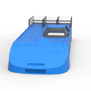 Shell of Vintage Asphalt Outlaw Super late model Scale 1:25 - Model thumbnail 4