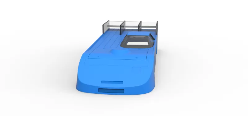 Shell of Vintage Asphalt Outlaw Super late model Scale 1:25 - Model preview 4