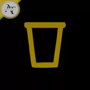 Simple Coffee Cup Symbol - 2D Art