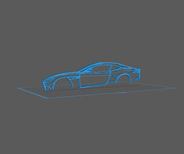 Aston Martin - DBS Superleggera Wall Art - Model preview 1