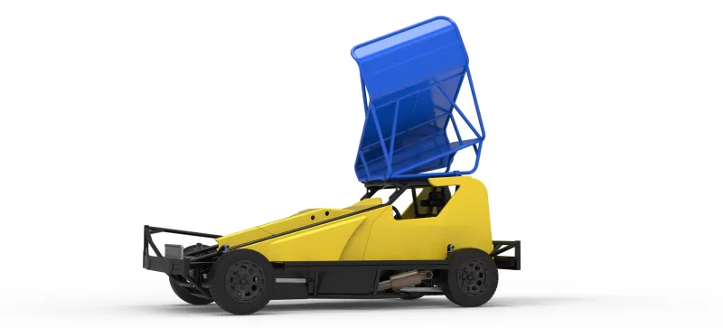 BriSCA Formula 1 Stock Car for Dirt Version 2 Scale 1:25 - Model preview 2