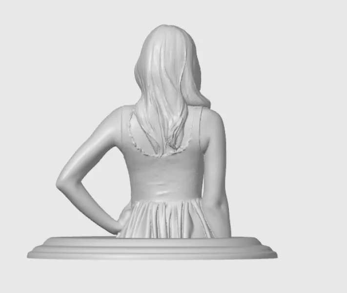 Erin Moriarty 3D Bust - Model preview 7