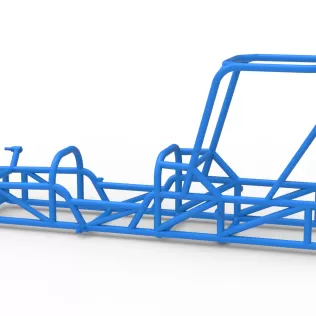 Frame of Dirt Silver Crown Champ car Version 2 Scale 1:25 - Model thumbnail 9