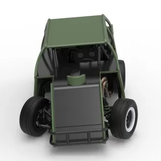 Mod Lite Race car while turning Version 2 Scale 1:25 - Model thumbnail 8