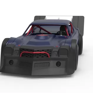 Vintage Dirt late model Race car Version 4 Scale 1:25 - Model thumbnail 5