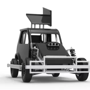 New Zealand Ministock car Version 3 Scale 1:25 - Model thumbnail 27