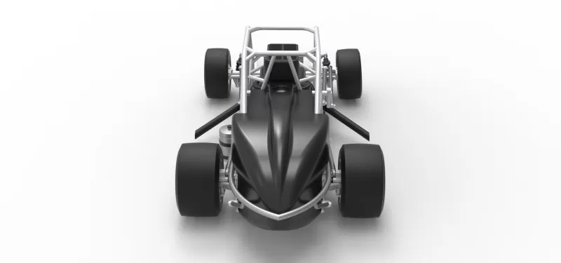 Experimental Pavement Silver Crown Car Base Version 3 Scale 1:25 - Model preview 17