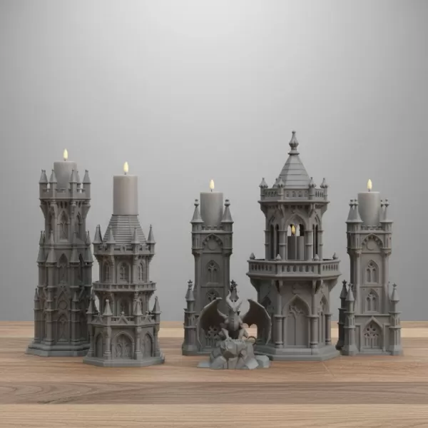 Gothic Candle Tower – Sentinel - Model preview 9