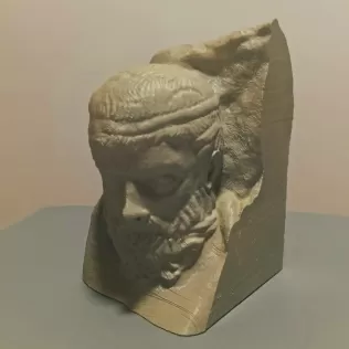 Fragment of the relief of a fallen warrior - Model thumbnail 5