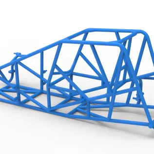 Frame of Silver Crown Car Scale 1:25 - Model thumbnail 9