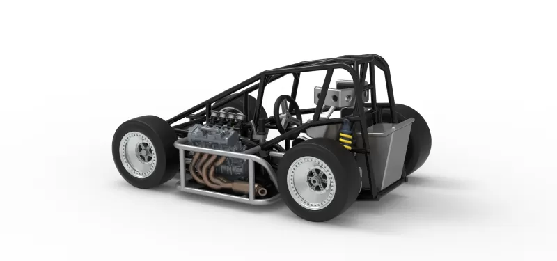 Three Quarter Midget Base Scale 1:25 - Model preview 12