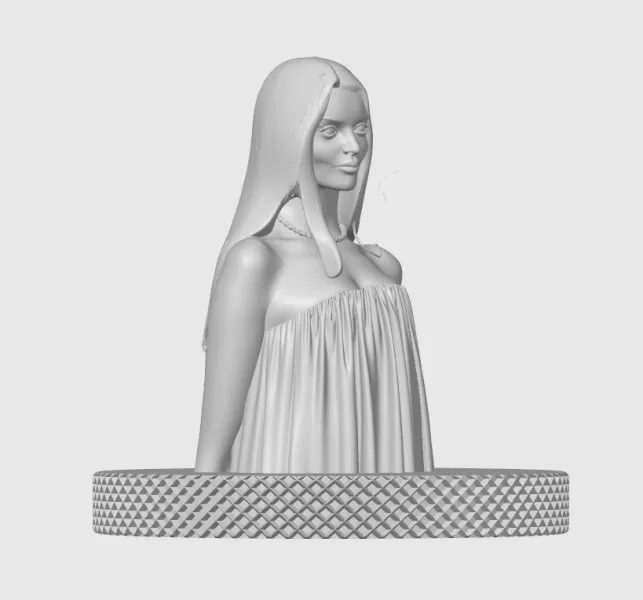 Anya Taylor-Joy 3D Bust Print - Model preview 4