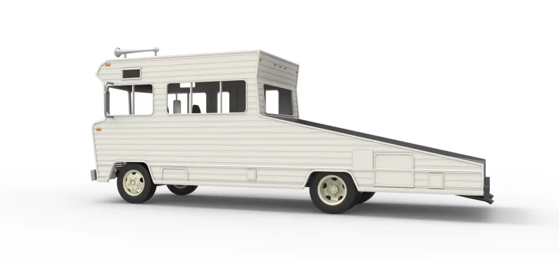 Vintage Transporter truck for Race car Version 7 Scale 1:25 - Model preview 20