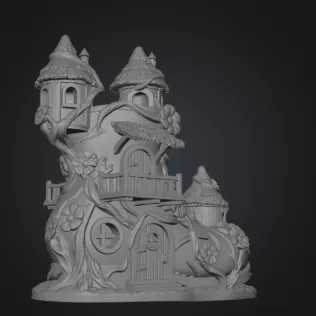Enchanted Boot House STL File for 3D Printing - Model thumbnail 10