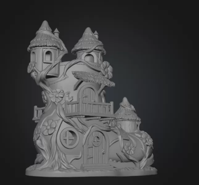 Enchanted Boot House STL File for 3D Printing - Model preview 10