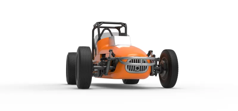Dirt Silver Crown Champ car Version 2 Scale 1:25 - Model preview 27